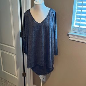 Heather grey/black travel dress